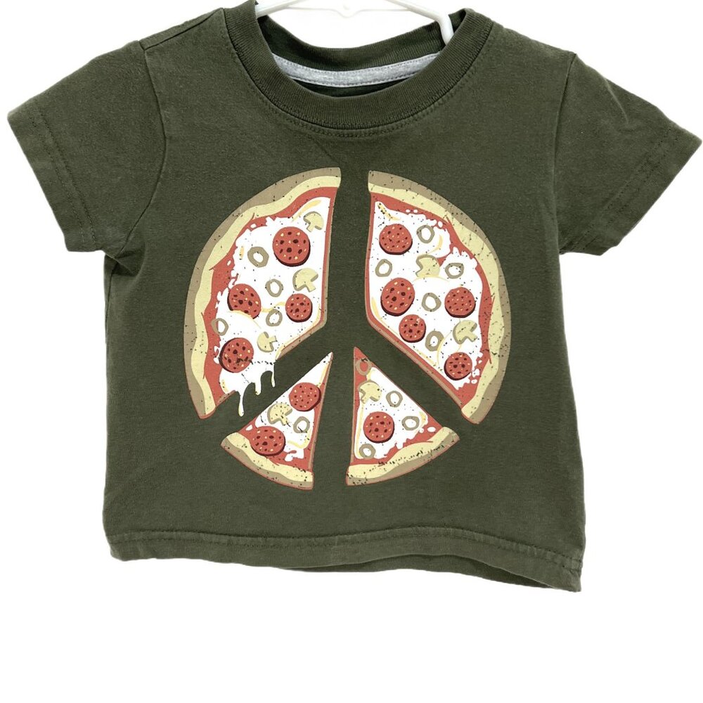 K5045 Green Dog Graphic Short Sleeve Tee Toddler